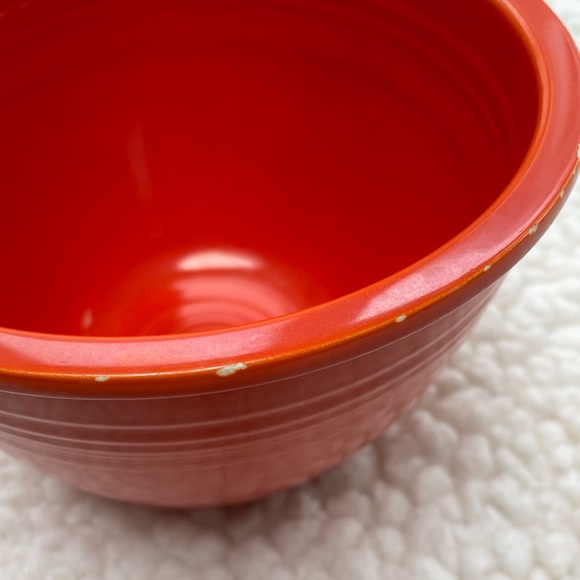 Vintage Fiestaware Nesting Bowl #4 - Inside Rings Radioactive Original Red. RARE - Picture 6 of 12